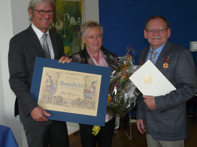  Oberbürgermeister Partsch mit Therese und Michael Eisenhauer